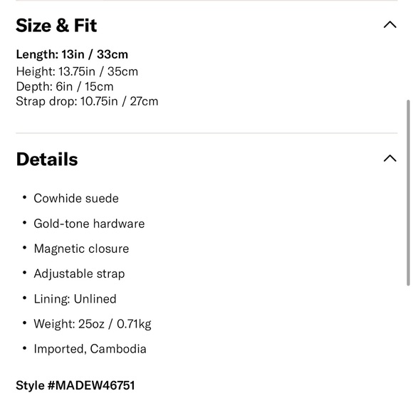 Madewell The Essential Bucket Tote in Suede - Picture 14 of 15